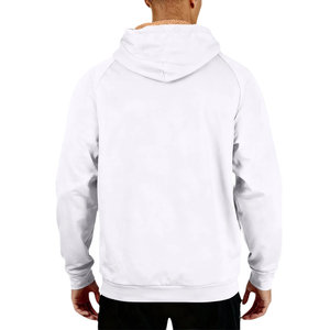 เสื้อฮู้ดดี้ผู้ชายแฟชั่นใหม่ขายส่ง ทรงปกติ ผ้าฟลีซ ย้อมสีเรียบ ระบายอากาศได้ดี ผ้าฝ้ายผสม รับสกรีนโลโก้ - Product Image 2