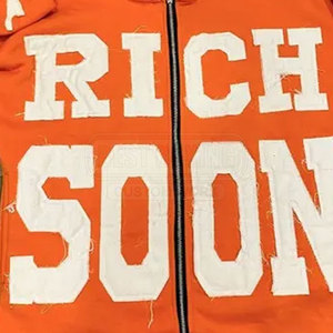 Sudadera con capucha desgastada para hombre con acabado desgastado y mangas largas para estilo urbano Sudadera con capucha desgastada para hombre de moda - Product Image 6