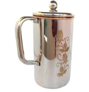 Pichet ornemental en cuivre antique pichet à eau décoratif et fonctionnel idéal pour l'hydratation quotidienne disponible au prix de gros - Product Image 2