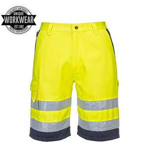 Wholesale Men <b>Work</b> <b>Wear</b> High Visibility Construction Roadway Workwear Safety Reflective Shorts for Men - Product Image 5