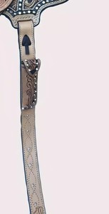 Ensemble de selle de course à barils en cuir blanc de qualité supérieure avec logo personnalisé, arbre en bois, équipement durable, sports et divertissement, plusieurs tailles - Product Image 6