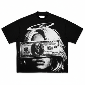 เสื้อยืดสตรีทแวร์ทรงโอเวอร์ไซส์ คุณภาพสูง เป็นมิตรกับสิ่งแวดล้อม เนื้อผ้าหนา พิมพ์ลายสกรีนตามสั่ง ผ้าฝ้ายหนัก ทรงครอป สำหรับผู้ชาย - Product Image 1