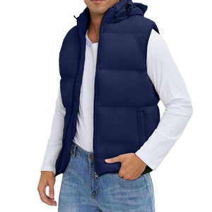 Buen diseño Chaleco ligero Warm Bubble Packable Chaqueta sin mangas Chaleco de hombre Tallas grandes Chaleco de invierno para hombres - Product Image 1