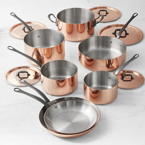 Wholesale 7 Pc Copper Cookware Home Kitchen Cookware <b>Dutch</b> <b>Oven</b> Soup Milk Steak Frying <b>Pot</b> Copper Cooking <b>Pot</b> Pan Cookware Sets - Product Image 4
