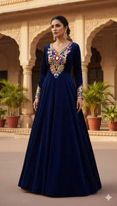 ประดับด้วยกระจกโค้งลาย Paisley ผ้ากำมะหยี่สีอะคริลิคและคอเสื้อ - Product Image 3