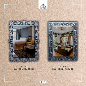 กระจกแต่งหน้าทรงวีสำหรับห้องน้ำ ดีไซน์เนอร์ออกแบบ ให้ภาพสะท้อนคมชัด เหมาะสำหรับพื้นที่ภายในสไตล์โมเดิร์น จากประเทศอินเดีย - Product Image 4