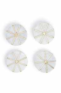 Sous-verres écologiques en nacre avec incrustation personnalisée, sous-verres en nacre faits à la main de qualité supérieure pour cadeaux de mariage - Product Image 6