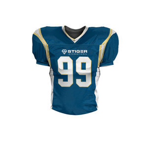 Uniforme de football américain en cuir véritable avec logo personnalisé 2023, haute qualité, tailles plus grandes, ensembles confortables et respirants, vêtements de football - Product Image 5