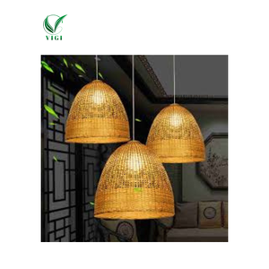 Lámpara de bambú única: perfecta para hogares naturales y ecológicos - Product Image 1