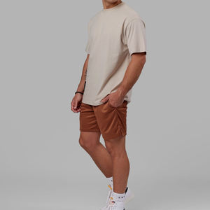 T-shirt décontracté pour homme en tissu tissé, prix de gros personnalisé, surdimensionné, de haute qualité, pour la salle de sport, entraînement, tee-shirt pour homme - Product Image 4