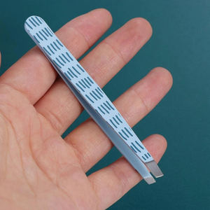 Pinzas de Punta Inclinada de Alta Calidad, Recubiertas de Papel, de Acero Inoxidable Alemán, para Depilar y Hilo Depilatorio - Product Image 4