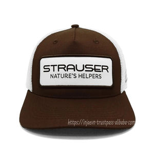 Sombreros de camionero de alta calidad Parche tejido ajustable de 5 paneles personalizados, Gorras deportivas para hombre Gorras de camionero en Vietnam - Product Image 1