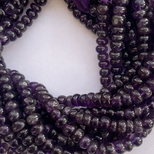 6mm 8mm 10mm naturel violet africain améthyste pierre lisse Rondelle perles brins au meilleur prix d'usine en gros en ligne Alibaba - Product Image 2