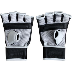 ถุงมือชกมวย MMA แบบไม่มีนิ้ว ตาข่ายที่ฝ่ามือ ทนทาน สไตล์ UFC ปรับแต่งขนาดและสีได้ สำหรับผู้ใหญ่ ออกแบบสำหรับการฝึกซ้อม กระชับพอดี - Product Image 2