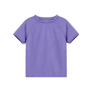 T-shirt personnalisable tricoté en jersey respirant pour femmes fabriqué en usine 100% décontracté longueur courte demi manches séchage rapide asymétrique - Product Image 1
