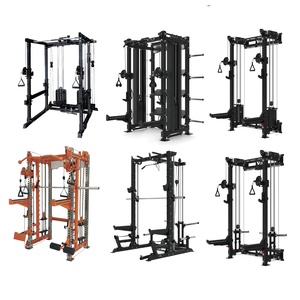Rack à Squats Professionnel VIGFIT avec Câbles et Accessoire <span class=keywords><strong>Landmine</strong></span> pour Studio de Gym, Entraînement Multifonctionnel de Force Fonctionnelle - Product Image 1