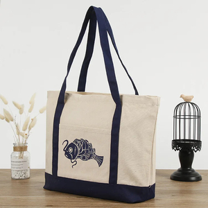Bolsa de Mano Ecológica de Lona de Algodón, Estilo Vintage para Mujer, Reutilizable, Resistente, con Logotipo Personalizado, para Compras, Viajes y Transporte - Product Image 4