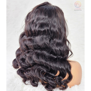 Peluca con malla frontal HD de 26 pulgadas de Color Natural vietnamita alineada con cutícula, cabello humano 5x5 SDD Remy, peluca ondulada suelta, Vietnam Cyhair - Product Image 6