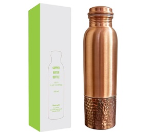 Regalo perfecto con pegatina impresa y botella de agua de cobre disponibles Accesorios para bebidas Antibacteriano disponible para vender - Product Image 6
