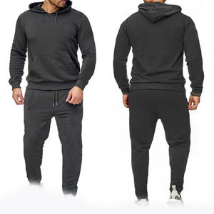 Ensemble de sweat à capuche pour hommes de haute qualité design personnalisé OEM ODM avec polaire Vêtements de sport automne hiver Jogging Survêtement à capuche et pantalon - Product Image 2