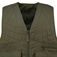 Haute qualité Multi pochettes vert gilet de chasse gilet de protection pour la sécurité du corps dans la formation en plein air gilet de chasse