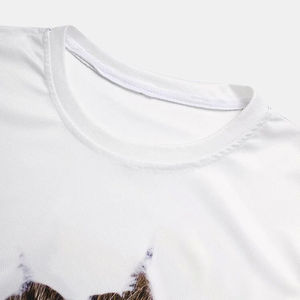 2025 nouveau 100% coton uni lourd hommes surdimensionné graphique personnalisé T-shirt Style Hip Hop avec motif Design - Product Image 3