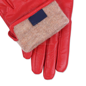 Gants tendance en cuir avec logo personnalisé, respirants et bon marché pour une utilisation quotidienne et extérieure en hiver, style uni - Product Image 4