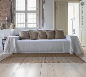 Washable Europe Style Linen <b>Sofa</b> Slipcover <b>for</b> Single-<b>seat</b> Living Room Couch Customizable Color & Breathable Fabric - Product Image 4