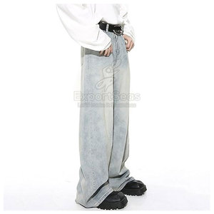 Oem Service Manufacturer <b>Wide</b> <b>Leg</b> <b>Jeans</b> Low Price <b>Wide</b> <b>Leg</b> <b>Jeans</b> Best Selling <b>Men</b> <b>Wide</b> <b>Leg</b> <b>Jeans</b> - Product Image 4