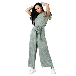 Mono informal directo de fábrica para mujer, 100% algodón, gris claro, manga con volantes, rayas, ajuste Regular, diseño personalizable hecho - Product Image 4