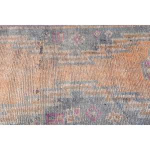 Alfombra Vintage de 2.6x10.8 pies, Alfombra Turca, Alfombra Floral Marrón - Product Image 4