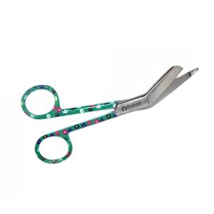 Pinzas hemostáticas y tijeras de vendaje de acero inoxidable personalizadas con grabado personalizado 5,5 estampado Floral colorido - Product Image 3