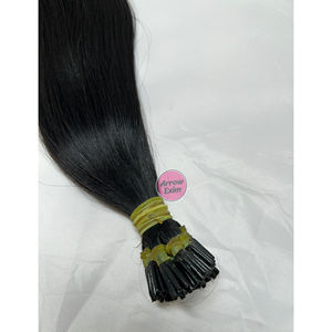 Natural I-Tip Human <b>Hair</b> <b>Extensions</b> Pre-Bonded Keratin Stick Tips 100% Remy Virgin <b>Seamless</b> Invisible Install Volume & Length - Product Image 4