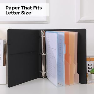 Tùy chỉnh <span class=keywords><strong>3</strong></span> Vòng chất kết dính máy tính xách tay PU clipboard chất kết dính notepad 5 ngăn Nhật Ký đa mục đích chất kết dính máy tính xách tay cho món quà - Product Image 4