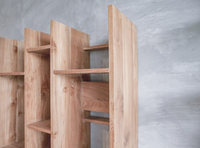 Vitrine de présentation en teck massif, meubles de rangement pour restaurants, hôtels, villas, complexes hôteliers, cafés, mobilier commercial pour l'hôtellerie, vente en gros