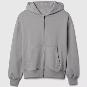 Sudadera con Capucha para Hombre, Invierno, Alta Calidad, 100% Algodón, Secado Rápido, Transpirable, con Cierre, Pedido al por Mayor, Directo de Fábrica, Logotipo Personalizado - Product Image 4