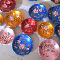 Bol en bois laqué de luxe HUONG DANG, pas cher, pour la maison, les mariages, les restaurants, décoration, couleurs personnalisées, design VN