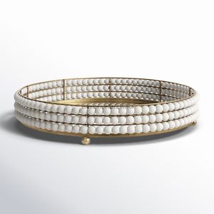 Plateau décoratif rectangulaire long noir mat avec rails latéraux pour le style de la console, le service de collations et de boissons - Product Image 4