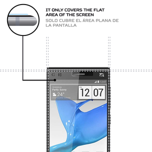 ANTISHOCK สำหรับ ZTE S2003 ฟิล์มกันรอยหน้าจอ ฝาครอบโทรศัพท์มือถือที่ทนทานและดูดซับแรงกระแทก - Product Image 3