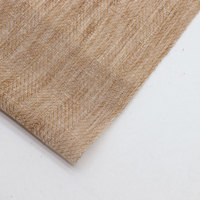 Nouvelle Collection Prêt à Expédier Tissé 100% Polyester Couleur Unie 150gsm Lin Look Chemise Tissu de Vêtement