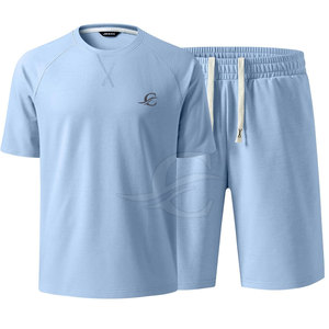 Conjuntos Cortos de Alta Calidad 100% Algodón para Uso Casual, Largura hasta la Rodilla, Transpirables, Ligeros, Color Personalizado, Más Vendidos para el Verano - Product Image 5