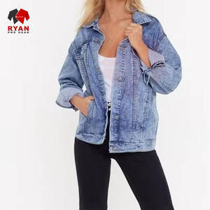 Veste en jean pour femmes, OEM ODM, logo personnalisé, veste en jean bleu en coton de qualité supérieure, fournisseur en gros - Product Image 6