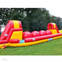 Grand jeu de football gonflable Wipeout pour l'extérieur