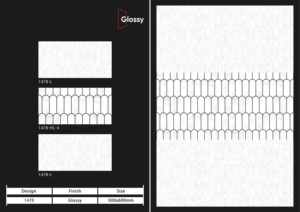 Carreaux muraux en céramique élégants 300x600mm pour salle de bain et cuisine, finition brillante ou mate, surface sculptée effet sucre, design mural intérieur luxueux - Product Image 4