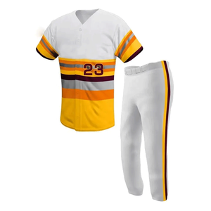 Ensemble de maillots de baseball pour adultes de haute qualité, logo personnalisé, antibactérien, anti-UV, respirant, vêtements de sport, taille plus, service OEM - Product Image 1