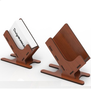 Support de carte de couleur marron/support organisateur de bureau décoration de Table porte-carte Top vente fournitures de bureaux de table - Product Image 2