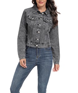 Veste en jean pour femmes entièrement personnalisée style parfait offre spéciale prix raisonnable meilleurs designs Veste en jean légère - Product Image 6