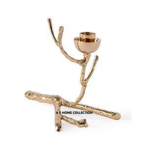 Soporte decorativo con forma de coral de Metal de lujo para boda, iglesia, decoración de vacaciones, candelabro plateado de Halloween, centro de mesa - Product Image 3