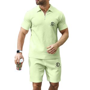 New Summer <b>Short</b> Sleeve Branded Men <b>Shorts</b> Sets Plus Size Two Piece Hot Sale Product Men <b>Shorts</b> Sets Custom Outdoor Fashion - Product Image 4