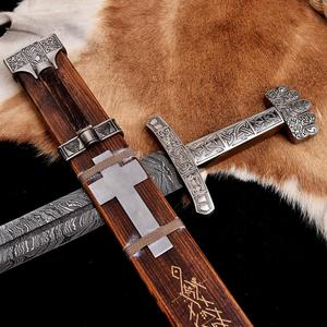 Épées en acier Damas avec manche personnalisé, faible MOQ, disponibles au prix le plus bas - Product Image 6